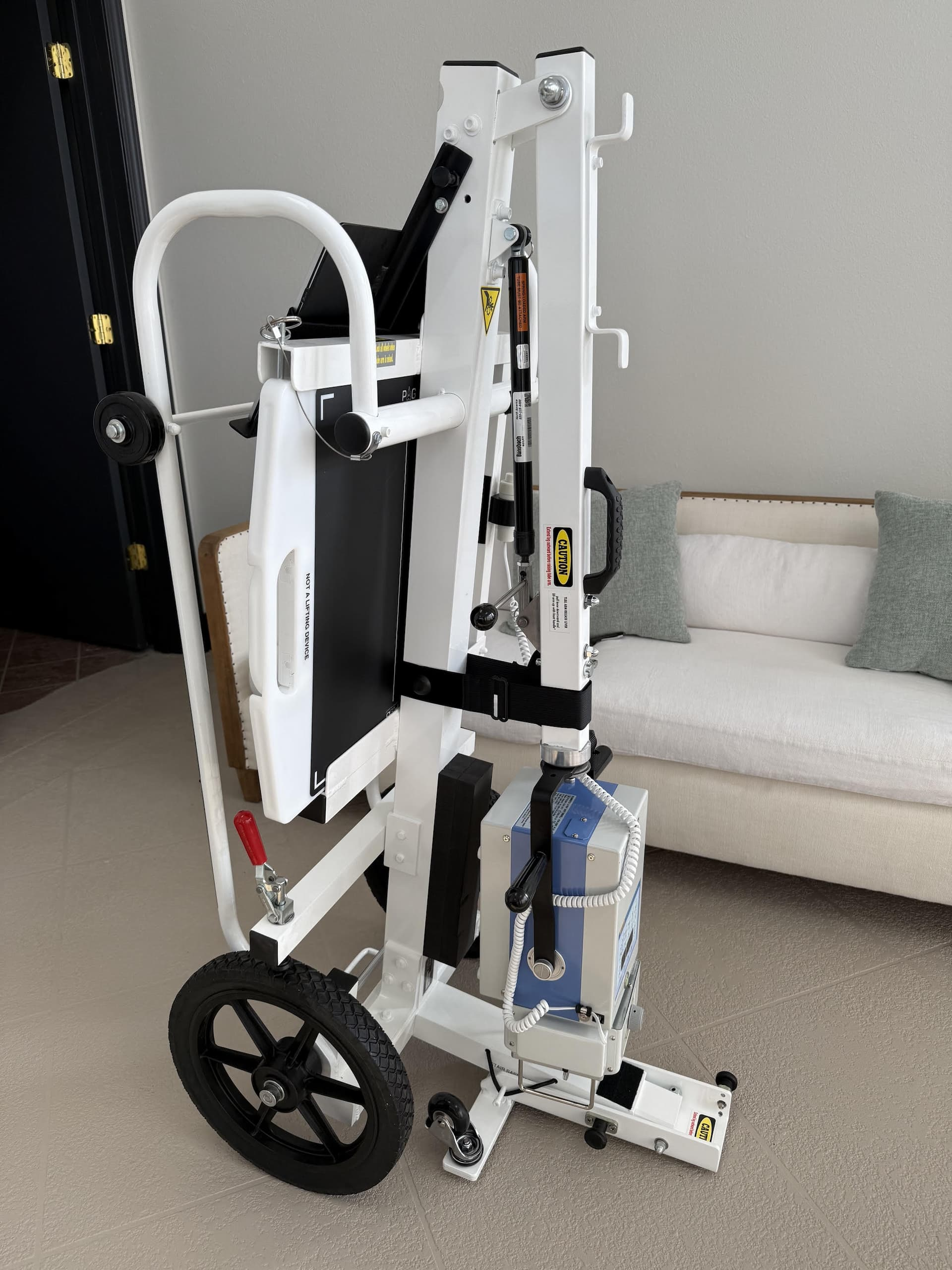 ClearView Diagnostics portable digital X-ray unit on a mobile cart, set up on-site at a patient's location