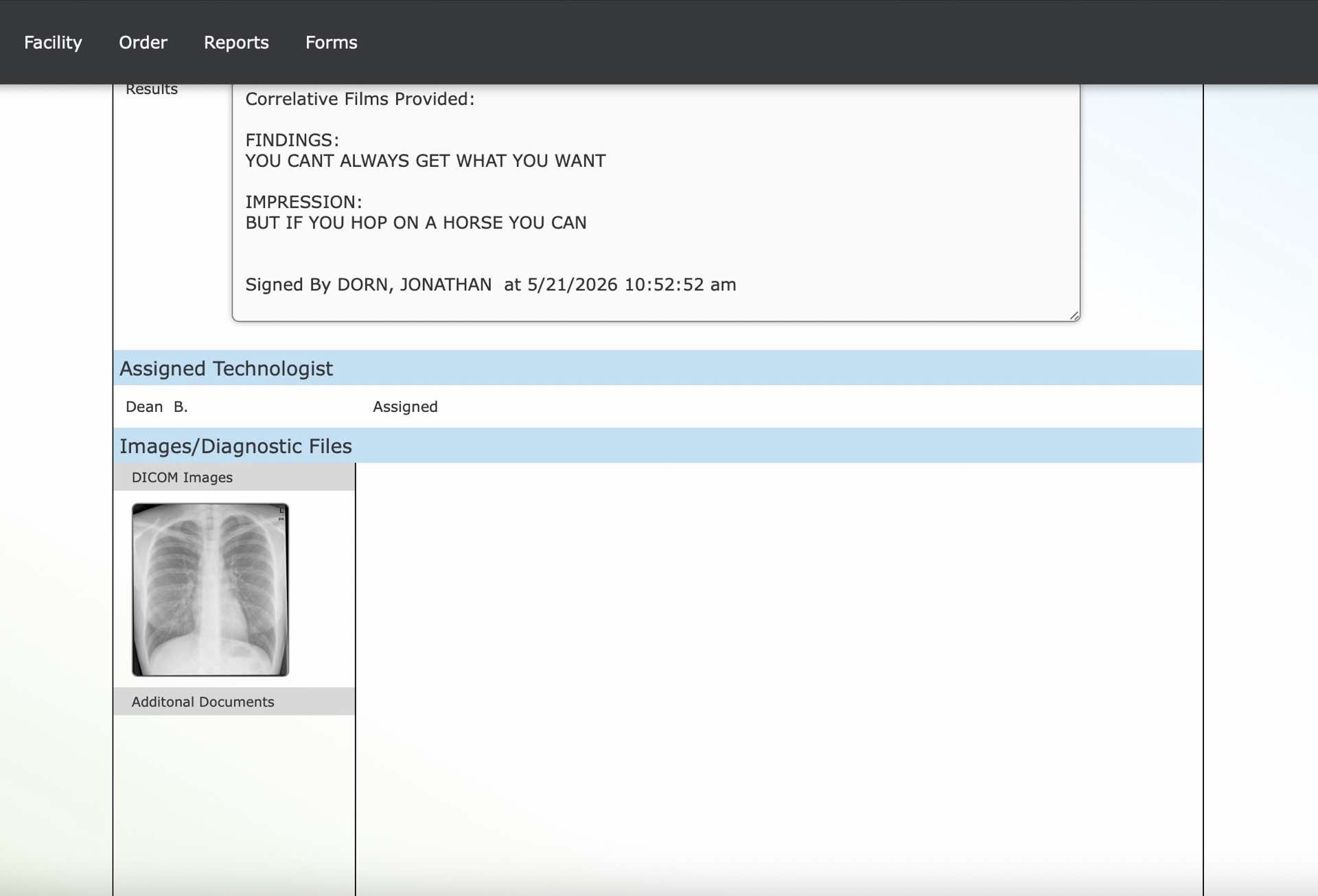 ClearView Diagnostics provider portal — image viewer